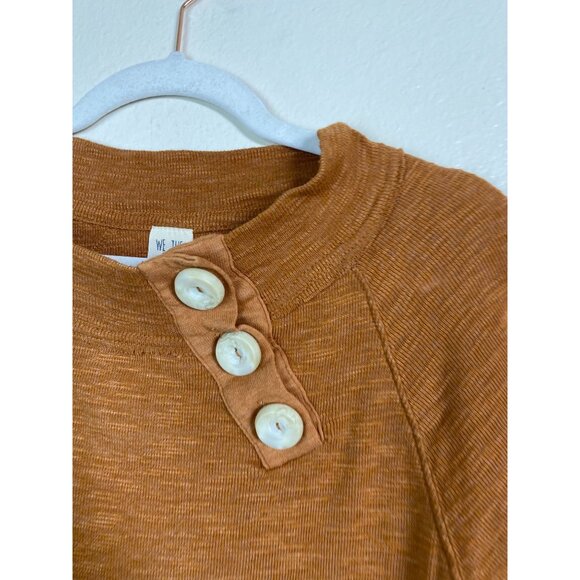 Free People Don't Forget Me Sweater Top Women sz Medium Mocha Brown We The Free - Picture 7 of 14